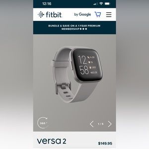 Fitbit Versa 2. Gently used. Great condition, charger included.